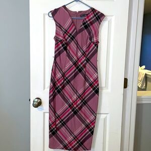 7th Avenue Pink plaid dress Maxie dress